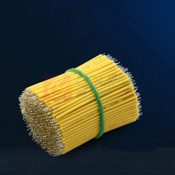 汇君 HJUN 双头镀锡线仔跳线电子连接线0.8mm焊接线导线 长10CM 22AWG 22AWG-10cm-g-500 (绿色) 500根/包