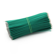 汇君 HJUN 双头镀锡线仔跳线电子连接线0.8mm焊接线导线 长5CM 24AWG 24AWG-5cm-g-500 (绿色) 500根/包