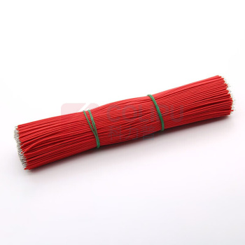 汇君 HJUN 线仔跳线焊接线导线电子连接线双头镀锡 24AWG 20CM 24AWG-20cm-r-100 (红色) 100根/包