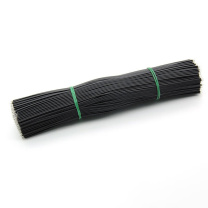 汇君 HJUN 线仔跳线焊接线导线电子连接线双头镀锡 24AWG 20CM 24AWG-20cm-bl-100 (黑色) 100根/包