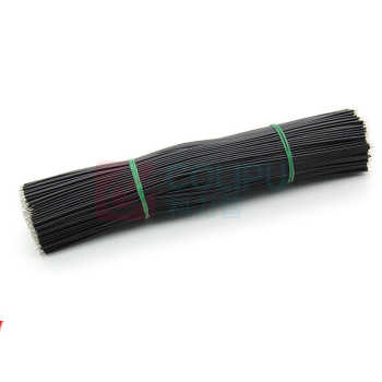 汇君 HJUN 线仔跳线焊接线导线电子连接线双头镀锡 24AWG 20CM 24AWG-20cm-bl-100 (黑色) 100根/包