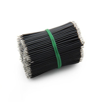 汇君 HJUN 线仔跳线焊接线导线电子连接线双头镀锡 24AWG 5CM 24AWG-5cm-bl-100 (黑色) 100根/包