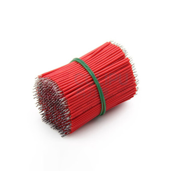 汇君 HJUN 线仔跳线焊接线导线电子连接线双头镀锡 24AWG 5CM 24AWG-5cm-r-100 (红色) 100根/包
