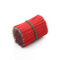 汇君 HJUN 线仔跳线焊接线导线电子连接线双头镀锡 24AWG 5CM 24AWG-5cm-r-100 (红色) 100根/包