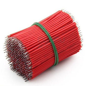 汇君 HJUN 线仔跳线焊接线导线电子连接线双头镀锡 24AWG 5CM 24AWG-5cm-r-100 (红色) 100根/包