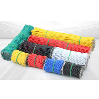 汇君 HJUN 双头镀锡线仔跳线电子连接线0.8mm焊接线导线 长20CM 24AWG 24AWG-20cm-bl-500 (黑色) 500根/包
