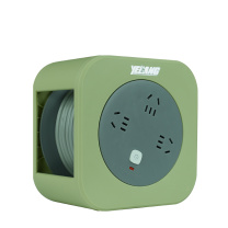 野狼 YELANG 狼小方迷你电缆盘工程卷线盘过载保护插座插排 YL802 250V RVV 3*1平方 10米 (意想绿) 电缆价格随铜价波动