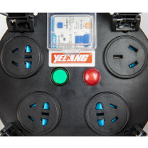野狼 YELANG 多功能460电缆盘(250V防尘) YL-46FT-1080 3*2.5*80m (银色) 电缆价格随铜价波动