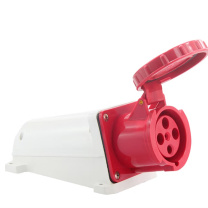 天旭 工业插头 SH-134 塑料 黄铜 4 IP44 380V 63A (红白色)
