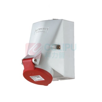 曼奈柯斯 工业插座插座连接器三相电大功率航空母头 1557 5芯 5P 32A 400V IP44