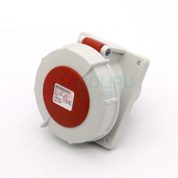 曼奈柯斯 工业插座 TYP-9382 32A 5芯  原TYP1210改型TYP-9382 32A-6h 400V 5P IP67