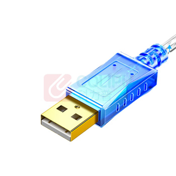 帝特 USB转9针串口公头 带灯 5米 FT232芯双片