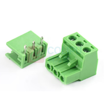 宁上 PCB端子台 插拔式插头+开口弯针 2EDG 5.08 3P