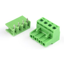 宁上 PCB端子台插拔式 插头+开口弯针 2EDG 5.08 4P