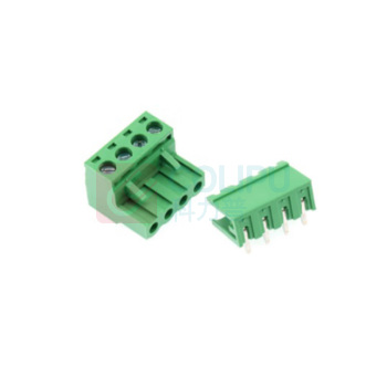 宁上 PCB端子台插拔式 插头+开口弯针 2EDG 5.08 4P