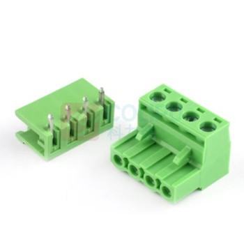 宁上 PCB端子台插拔式 插头+开口弯针 2EDG 5.08 4P