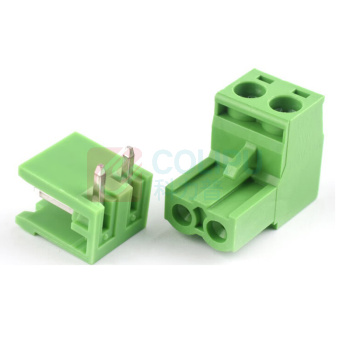 宁上 PCB端子台 插拔式 插头+开口弯针 2EDG 5.08 2P