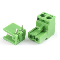 宁上 PCB端子台 插拔式 插头+开口弯针 2EDG 5.08 2P
