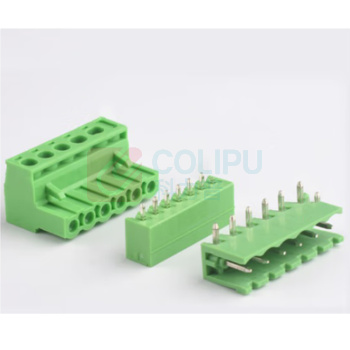 宁上 PCB端子台 插拔式 插头+开口弯针 2EDG 5.08 2P
