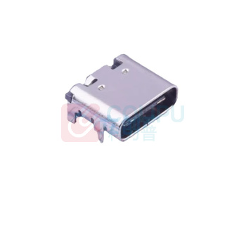 璐克斯 USB连接器 Type-C母座 卧贴16P 带定位柱 TYPE-C 16PIN 2MD(073) 货期10天