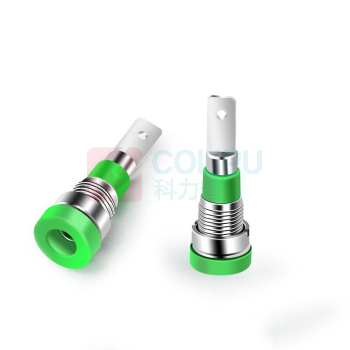 汇君 HJUN 2mm香蕉插座面板插座黄铜镀镍10A开孔6mm xjcz008-b-100 (蓝色) 100个/包