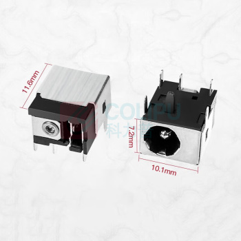 汇君 HJUN DC电源插座母座电源接口插座连接器 DC-044A(2.1针)5.5*2.1 DC044A5521-5 5个/包