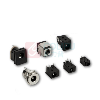 汇君 HJUN DC电源插座母座电源接口插座连接器 DC-007B(2.1针)铁壳5.5*2.1 DC-007B-1 / 1个装
