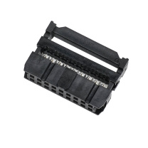 汇君 HJUN FC压线头IDC牛角插头间距2.54MM扁平LED屏连接器 FC-18P 254MM-FC-18P-10 10套/包