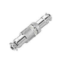 汇君 HJUN GX12对接式航空插座电线连接器焊接式带对接罩开孔12mm 2芯对接整套(插头+插座+对接罩) GX12-2dj-tt