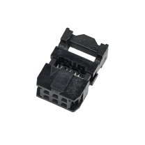 汇君 HJUN FC压线头IDC牛角插头间距2.54MM扁平LED屏连接器 FC-6P 254MM-FC-6P-10 10套/包