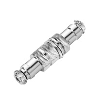 汇君 HJUN GX16对接式航空插座电线连接器焊接式带对接罩开孔16mm 7芯对接整套(公+母) GX16-7dj-tt