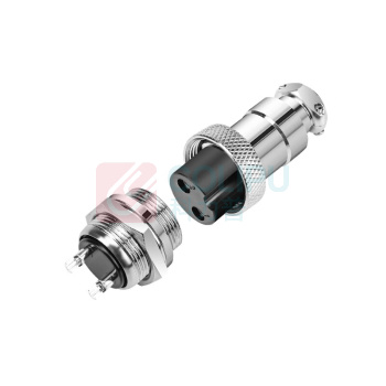 汇君 HJUN GX20固定式航空插座电线连接器焊接式开孔20mm 6芯一套(插头+插座) GX20-6-tt