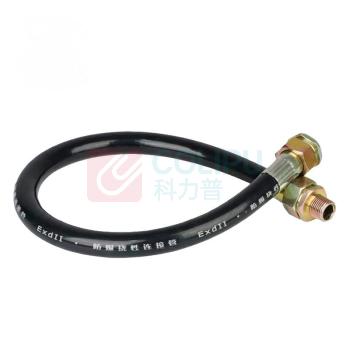 飞策 ExebellC防爆挠性连接管20*700mm BNG-20*700 橡胶护套 ExebellC G3/4内一G3/4外 6分 管通径20mm L=700mm