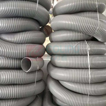 璐克斯 灰色加厚PVC波纹管 65mm-10m*0.8mm 货期10天