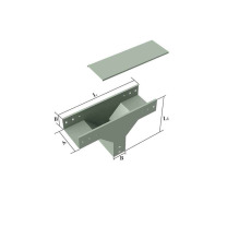 福斯特 上边垂直等径三通 C-3D-4 200(宽)*100(高) (本色)
