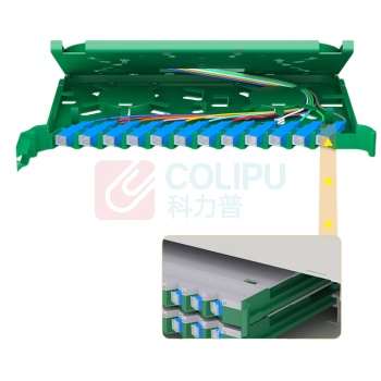 麦森特 MAXCENT 光纤配线架 MR-12SC 接口数量:12口 接口模式:SC 高度:25mm