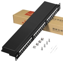 麦森特 MAXCENT 网络配线架 MCP-624Y 接口数量:24口 接口模式:RJ45 高度:44mm