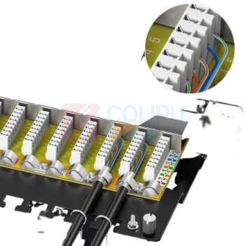 麦森特 MAXCENT 网络配线架 MCP-624Y 接口数量:24口 接口模式:RJ45 高度:44mm