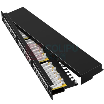 麦森特 MAXCENT 网络配线架 MCP-624Y 接口数量:24口 接口模式:RJ45 高度:44mm