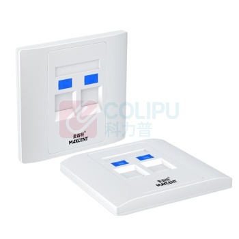 麦森特 MAXCENT 网络模块面板 MF-1021T 接口类型:RJ45;CAT3 材质:ABS;PC 规格:86×86mm 颜色:白色