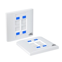 麦森特 MAXCENT 网络模块面板 MF-1021F 接口类型:RJ45;CAT3 材质:ABS;PC 规格:86×86mm 颜色:白色