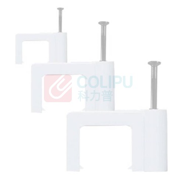 理联 方形钢钉线卡 LN-XK05F 100颗/包 5包 5mm理线固线卡钉