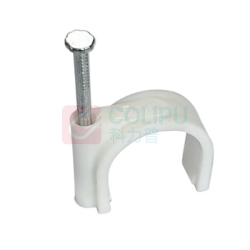 开玛 K-MARKING 圆形卡钉钢钉线卡 K3354 25mm (白色) 100个/包