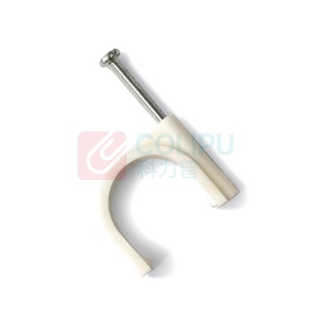 开玛 K-MARKING 圆形卡钉钢钉线卡 K3354 25mm (白色) 100个/包