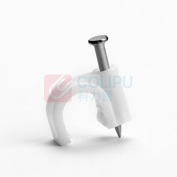 斯赛孚 圆形钢钉线卡卡钉 SF-YXQ 直径14mm高度14.9mm尺寸2.3mm*27mm 白色 100个/包