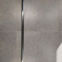 铸固 ZHUGU 六角弧形不锈钢线槽 15×30 面宽15mm底宽30mm长1m (镜面白钛金)