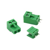 汇君 HJUN 拔插式接线端子pcb连接器直弯针插座直脚 HT5.08mm 10A 2P直针+插座 cbdz-edg-2p