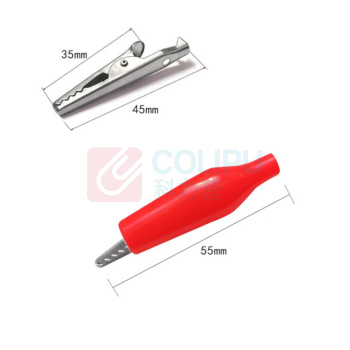 炬汇 鳄鱼夹 开口10mm 长45mm/35mm 红色大号1个