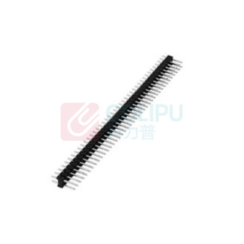 宁上 双排排针圆间距 单双排针双排针 2.54MM (黑色)