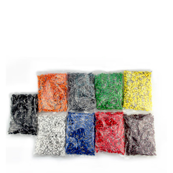 须特 线鼻子 VE1518系列 1.0mm²接线端子10mm长 2000只/包 (黑/黄/绿/蓝/白/红/灰随机发货)